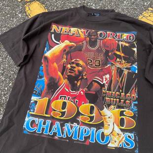 美式球星回归致敬人像印花T恤衫古着vintage创意良品男女情侣短袖