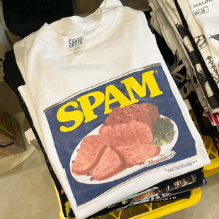 t恤 White Academic Spam Graphic shirt短袖 style Retro