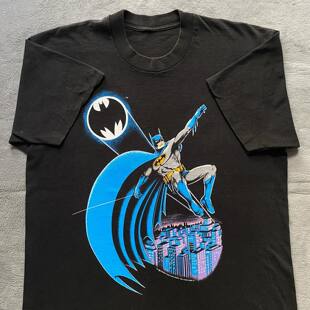 Batman DC T-shirt短袖t恤 Black Sick design 1988 Retro