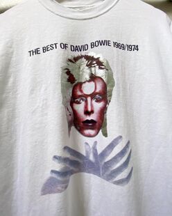 David Bowie Mens Tshirt 大卫·鲍伊美式复古男女摇滚短袖T恤衫