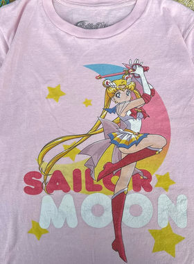 精选好物推荐！美少女战士水冰月周边男女同款oversized短袖T恤