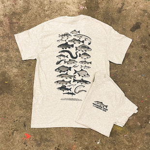 Freshwater Fish T-shirt 短袖t恤 White Youth trend y2k
