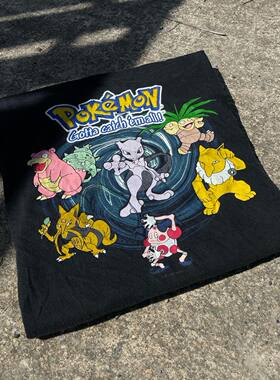 Pokémon皮卡丘90s Vintage large size cartoon t-shirt短袖t恤
