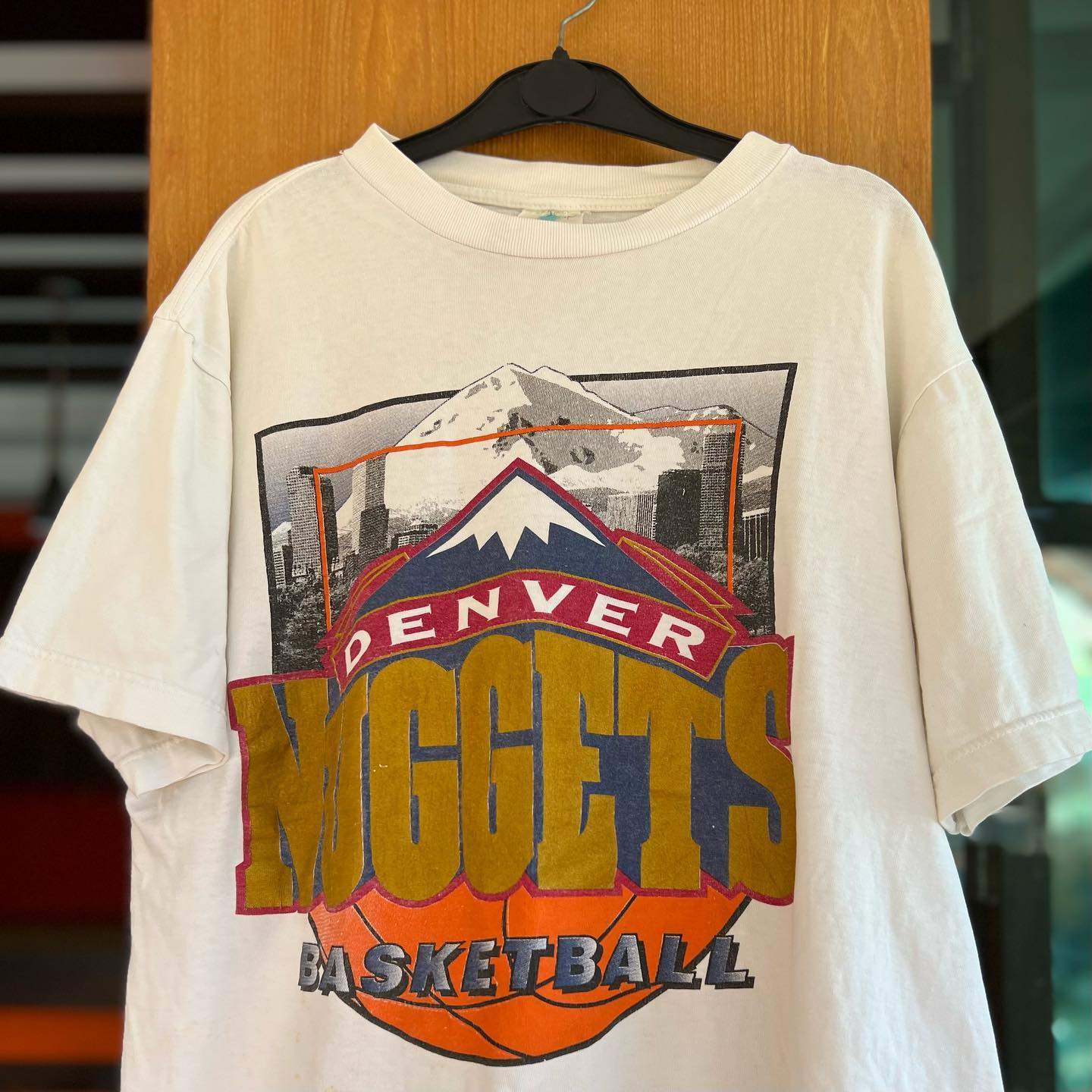 平价好物重磅不透 美式复古丹佛掘金队大码显瘦宽松vibe短袖t恤