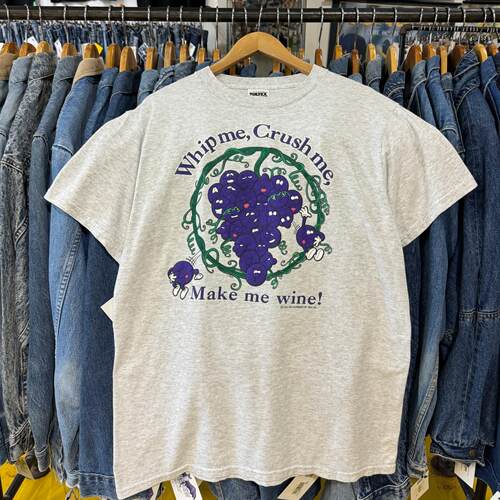 精选好物推荐 简约趣味恶搞葡萄精灵艺术生学院风短袖T恤创意百搭