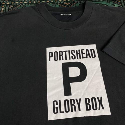 精选好物推荐 Portishead Glory Box乐队暗黑摇滚极简复古T恤