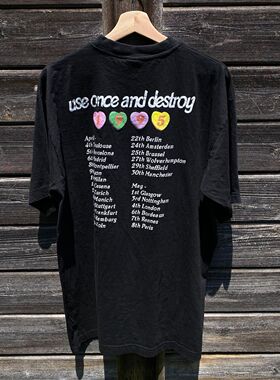 use once and destroy1995vibe原宿街头潮酷男女款夏季短袖t恤