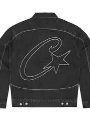 Corteiz Alcatraz Denim Jacket Star American Retro High Street Y2K Pants Denim Jacket Set