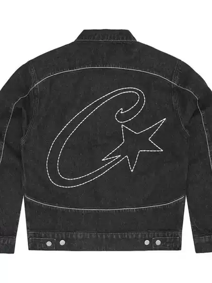 Corteiz Alcatraz Denim Jacket Star American Retro High Street Y2K Pants Denim Jacket Set