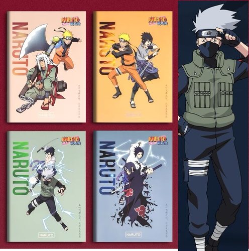 得力火影忍者缝线本笔记可爱