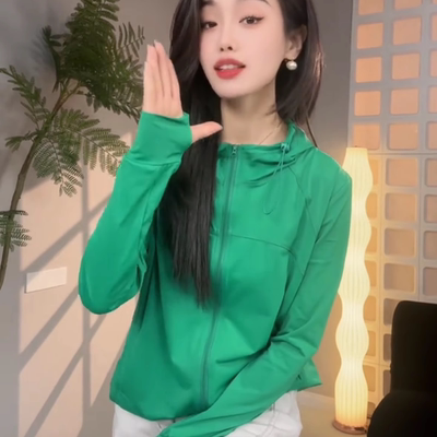 正品冰丝凉快防晒衣女2025夏季新款速干瑜伽宽松休闲今年漂亮外套