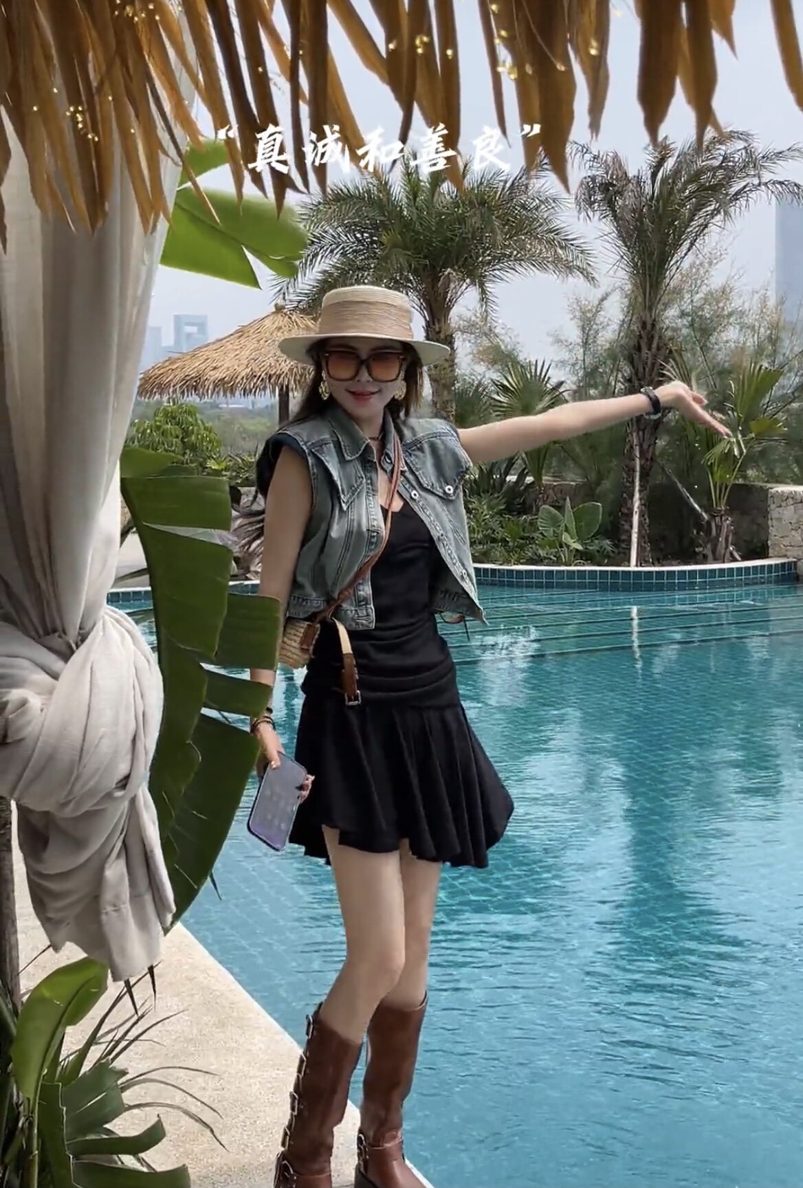 夏季腰带牛仔马甲休闲无袖