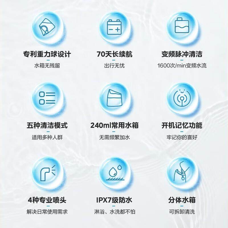 美.的冲牙器便捷洗牙器水牙线洁牙器家用5档模式MC-BJ0102,3C数码配件,其它配件,淘宝优惠券,粉丝福利购,淘宝优惠卷