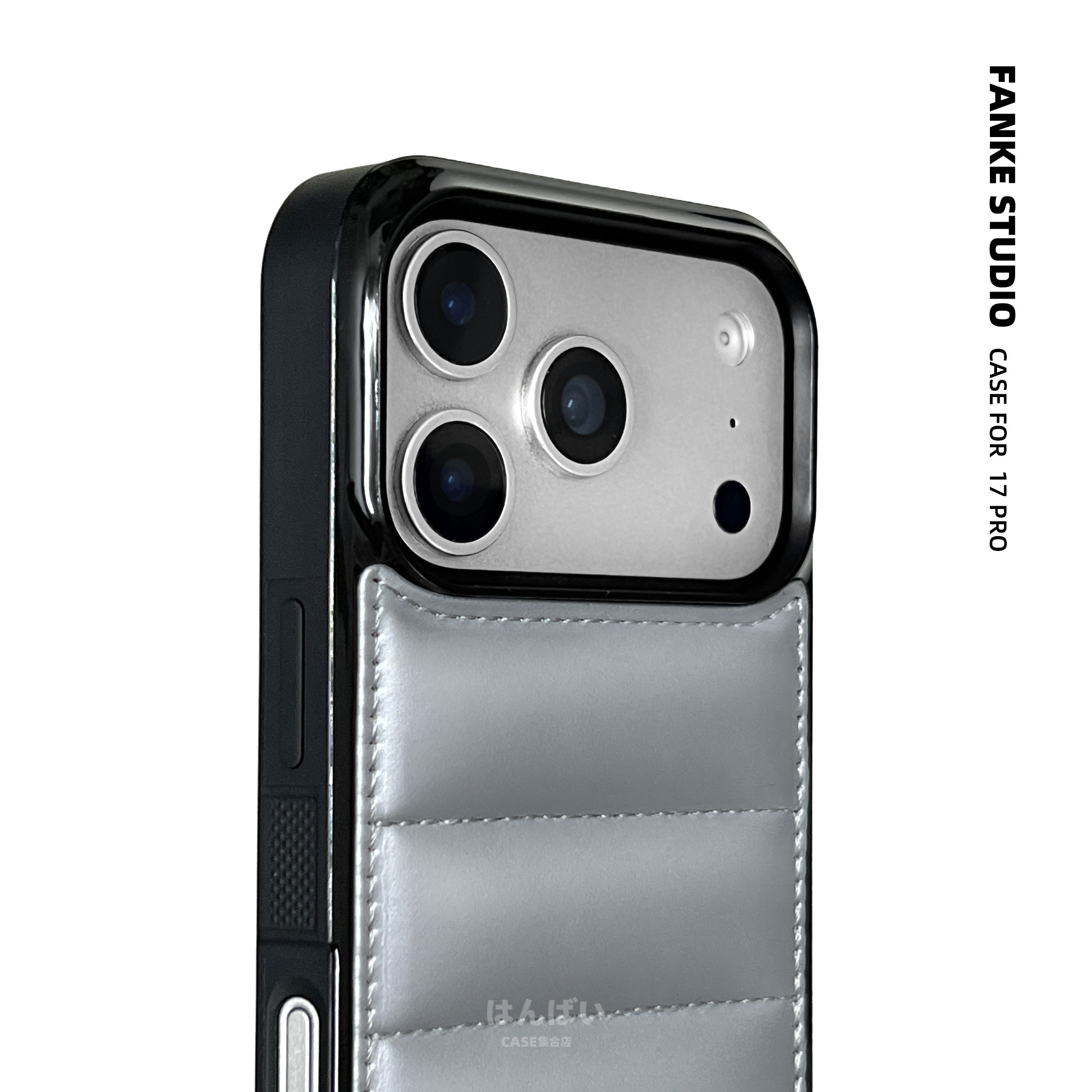原创iPhone17PRO银色羽绒服造型17PM充棉16手机壳15适用于苹果16P防摔17个性14保护壳15P大孔散热17Air保护套