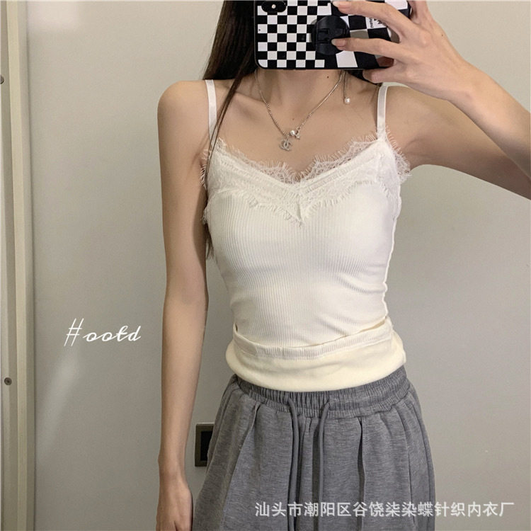 保暖打底背心女内搭秋冬新款吊带加绒内衣蕾丝边小众内搭无袖上衣,女士内衣/男士内衣/家居服,保暖背心,淘宝优惠券,粉丝福利购,淘宝优惠卷