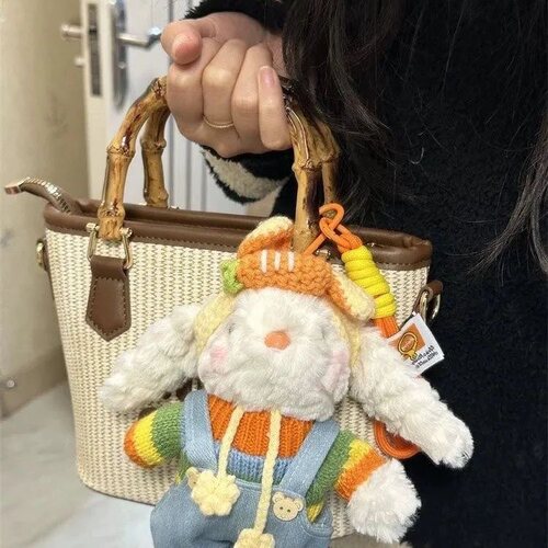 高颜值小众奶白垂耳兔兔送女生纪念礼物可爱兔玩偶送女生礼物