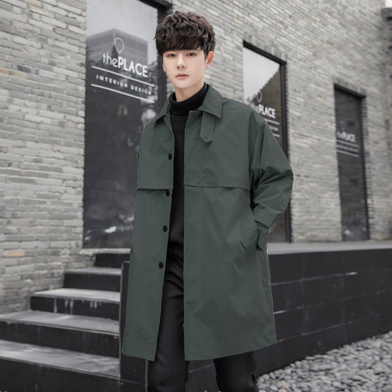 男士巨好看风衣2025新款今年流行爆款宽松显瘦遮肉加肥加大码外套
