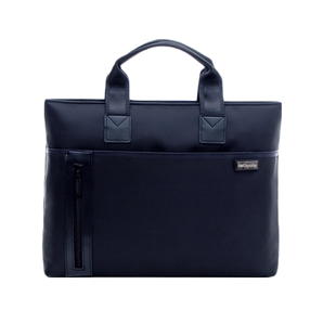 定制A4大容量手提袋会议资料袋办公商务公文袋手提电脑包防水文件袋手提包男女公事包帆布A4多层商务工作包