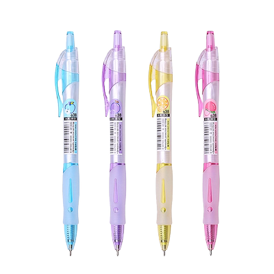 晨光圆珠笔8009按动水果香味蓝色