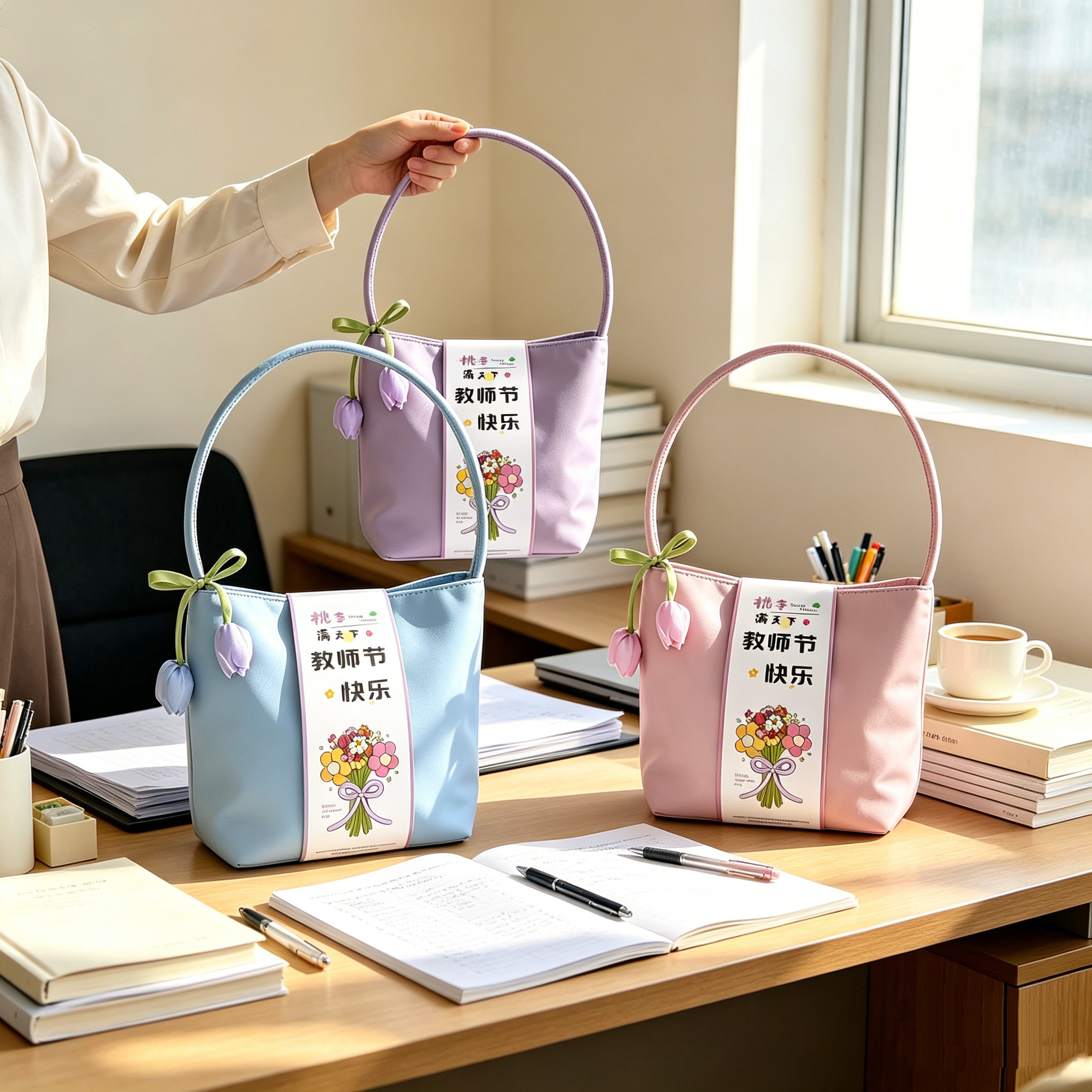 教师节礼物袋送老师伴手礼品袋子图片