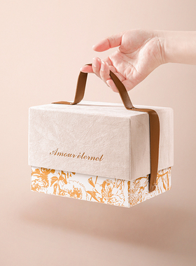 礼物盒伴娘伴手礼盒子结婚高级喜糖盒生日礼物手提礼品包装盒空盒