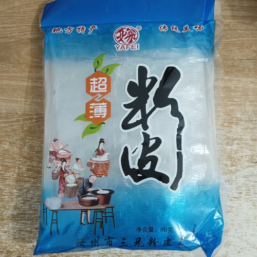 超薄绿豆粉皮河南特产凉拌菜