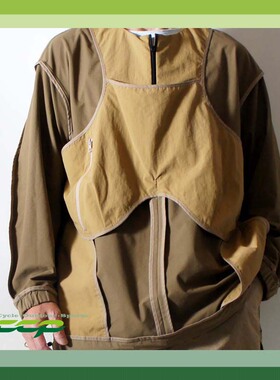 CCP 都市机能户外骑行卫衣 防水微弹力锤型设计长袖宽松休闲外套