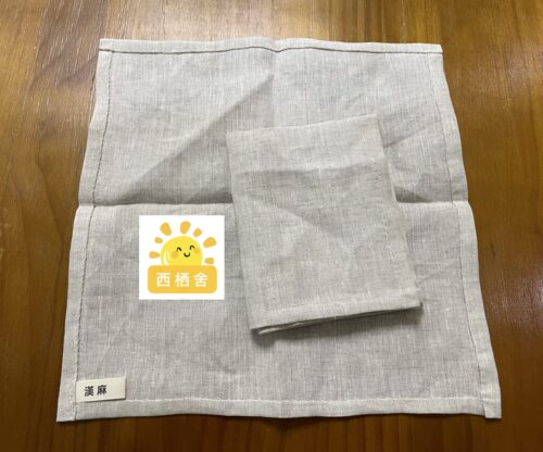 原朴植物【纯汉麻餐巾】手帕天然