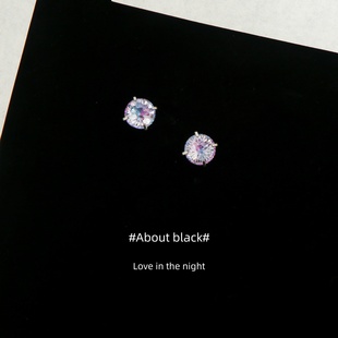 天火切锆石爆闪316L钛钢耳钉耳垂钉耳骨钉耳蜗钉 魅惑