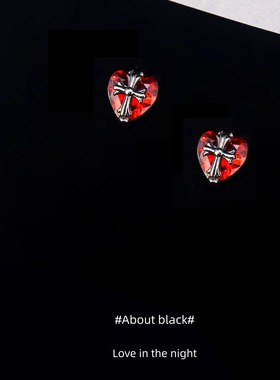 Ab | 修道院 | 红色锆石爆闪免摘316L钛钢耳钉耳垂钉耳骨钉耳蜗钉