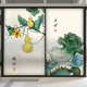 客厅移门玻璃贴纸磨砂中式 玻璃门贴纸遮光窗户贴膜古风推拉门贴纸