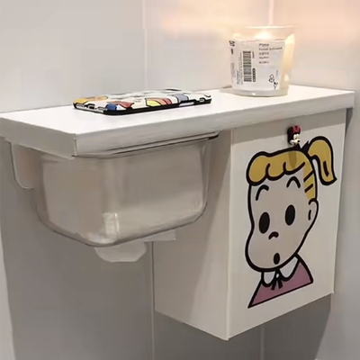 卫生间马桶旁边上方置物架厕纸盒