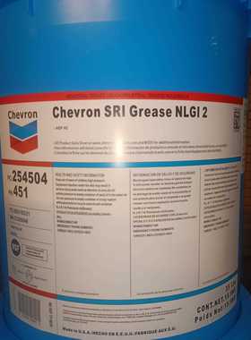 雪佛龙Chevron SRI Grease NLGI 2绿色润滑特级剂 高速轴承润滑脂