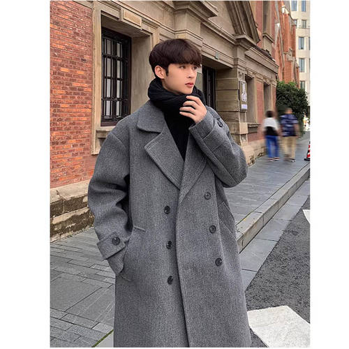 【精品】新款上市◆2026春季青少年韩版时尚宽松中长款呢子大衣