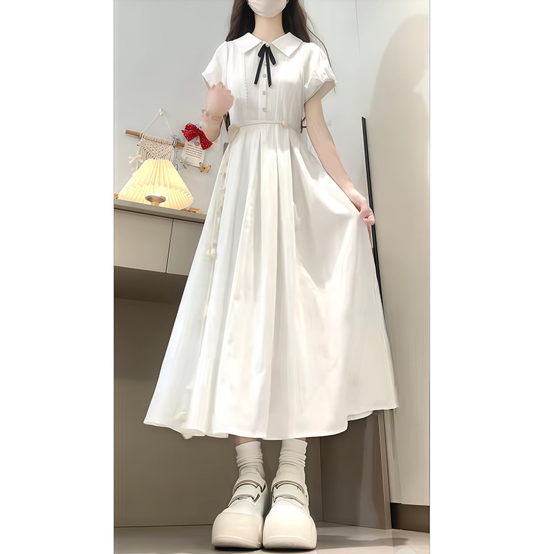 少女法式学院风收腰洋装2