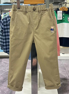 chris童装2026春秋新款夏款男童棉长裤子中大童松紧腰休闲裤子潮