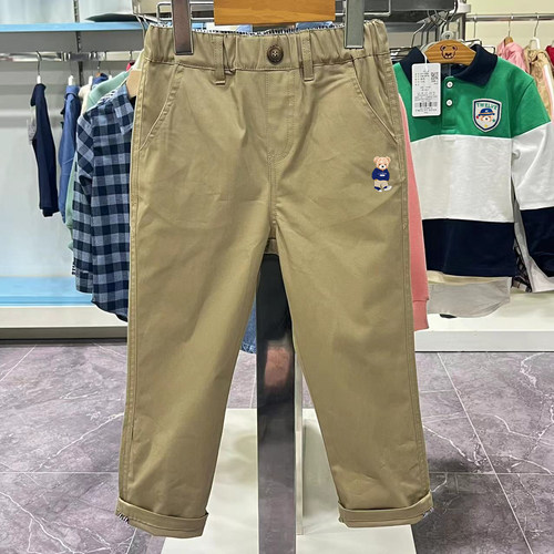 chris童装2026春秋新款夏款男童棉长裤子中大童松紧腰休闲裤子潮