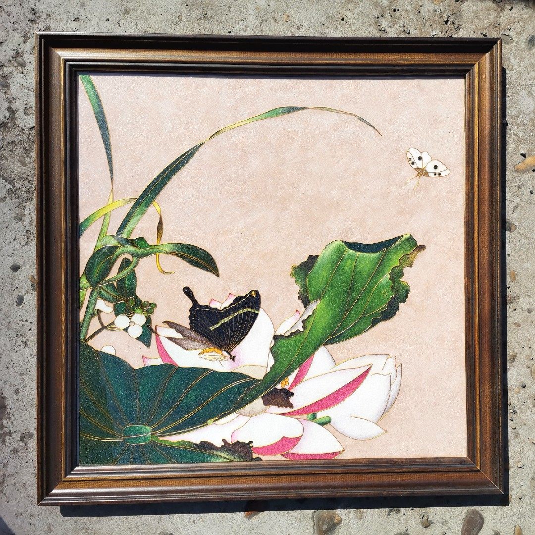 景泰蓝掐丝珐琅金丝彩釉画金丝沙画diy材料包送diy掐丝工具套装