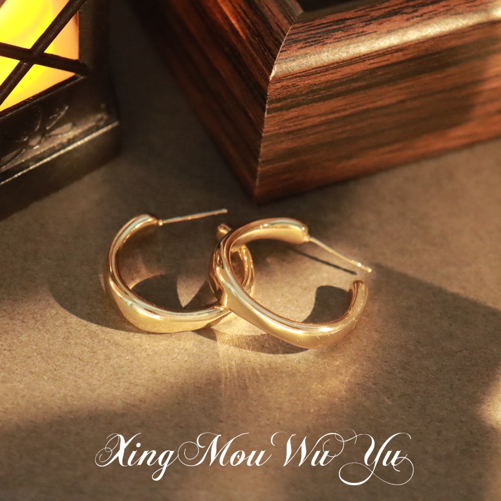 几何素国金属感亮面925银针