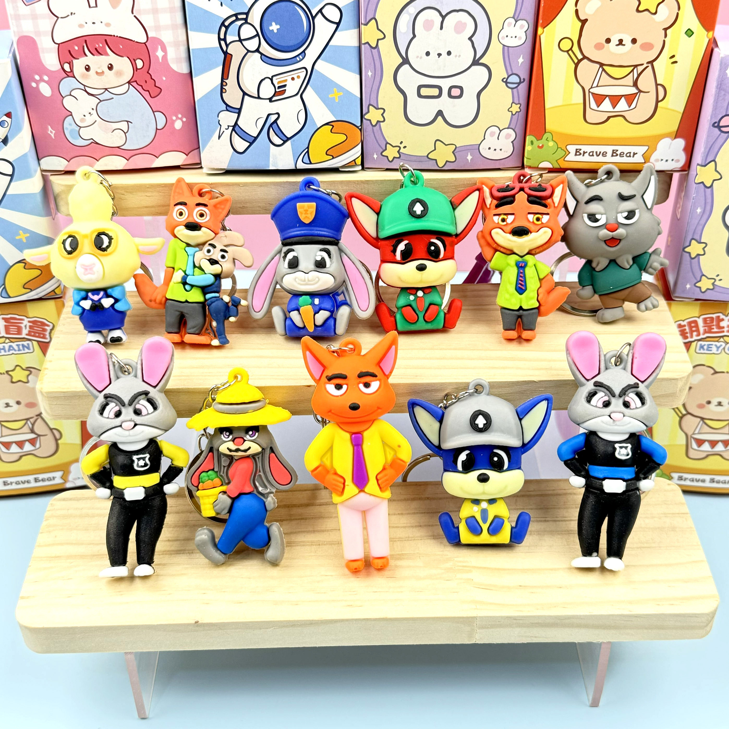 疯狂动物城钥匙扣盲盒公仔挂件幼儿园儿童生日礼物学生奖励小礼品,节庆用品/礼品,创意礼盒/礼品套组,淘宝优惠券,粉丝福利购,淘宝优惠卷