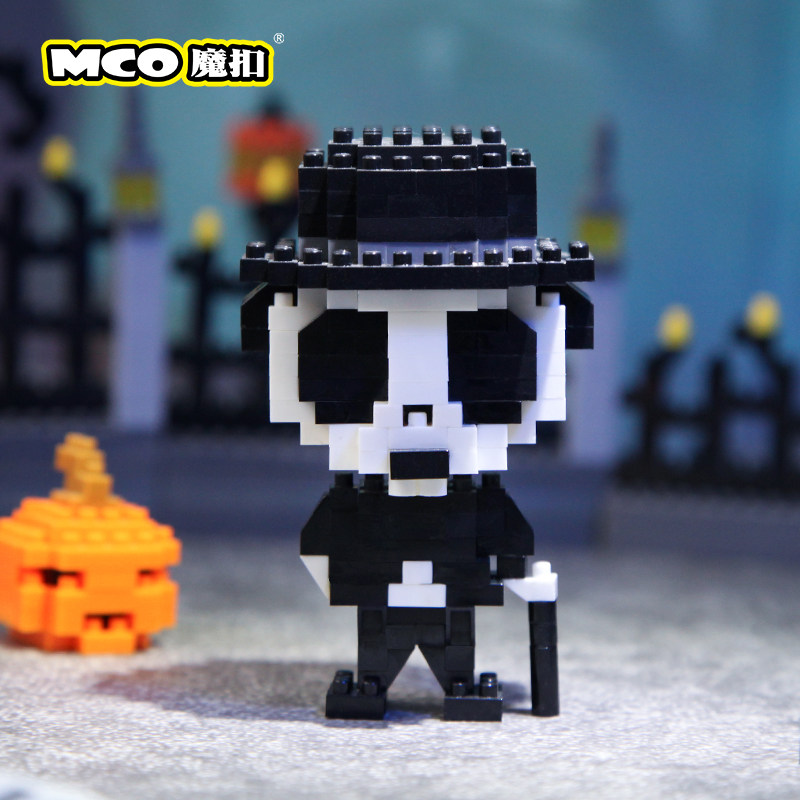 mco/魔扣益智微小颗粒积木酷髅名人系列盲盒减压男孩女孩拼插玩具