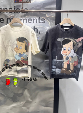 现货衣播商场同款2026春卡通印花短袖T恤BDT1YD1253皮诺曹的故事