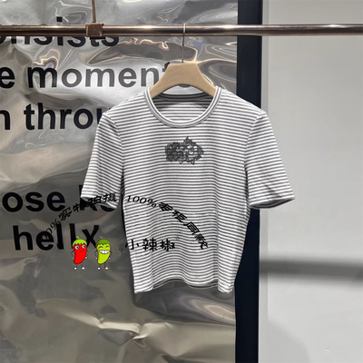 衣播商场同款2026春季修身条纹短袖T恤BDT1YD1281细条纹的诗意