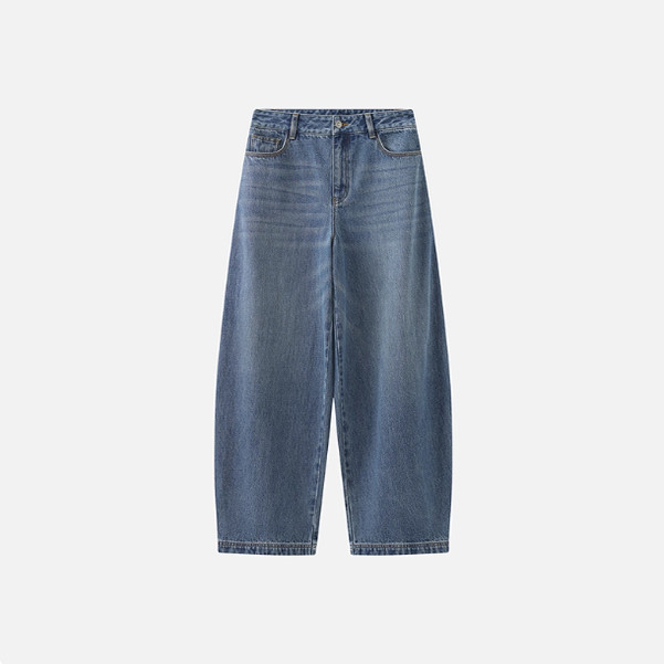 衣播商场同款2026春季新款宽松显瘦锥型休闲牛仔裤BDT1KD1189