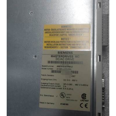 【议价】出一台西门子MasterDrives MC DC/AC Dr