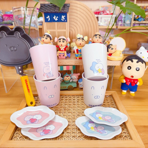 日本usamaru兔丸现货周边漱口杯密胺水杯新品
