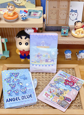 卡通Angel blue蓝色天使收纳册护照票据收纳包手帐夹16*11cm