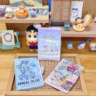 卡通Angel blue蓝色天使收纳册护照票据收纳包手帐夹16*11cm