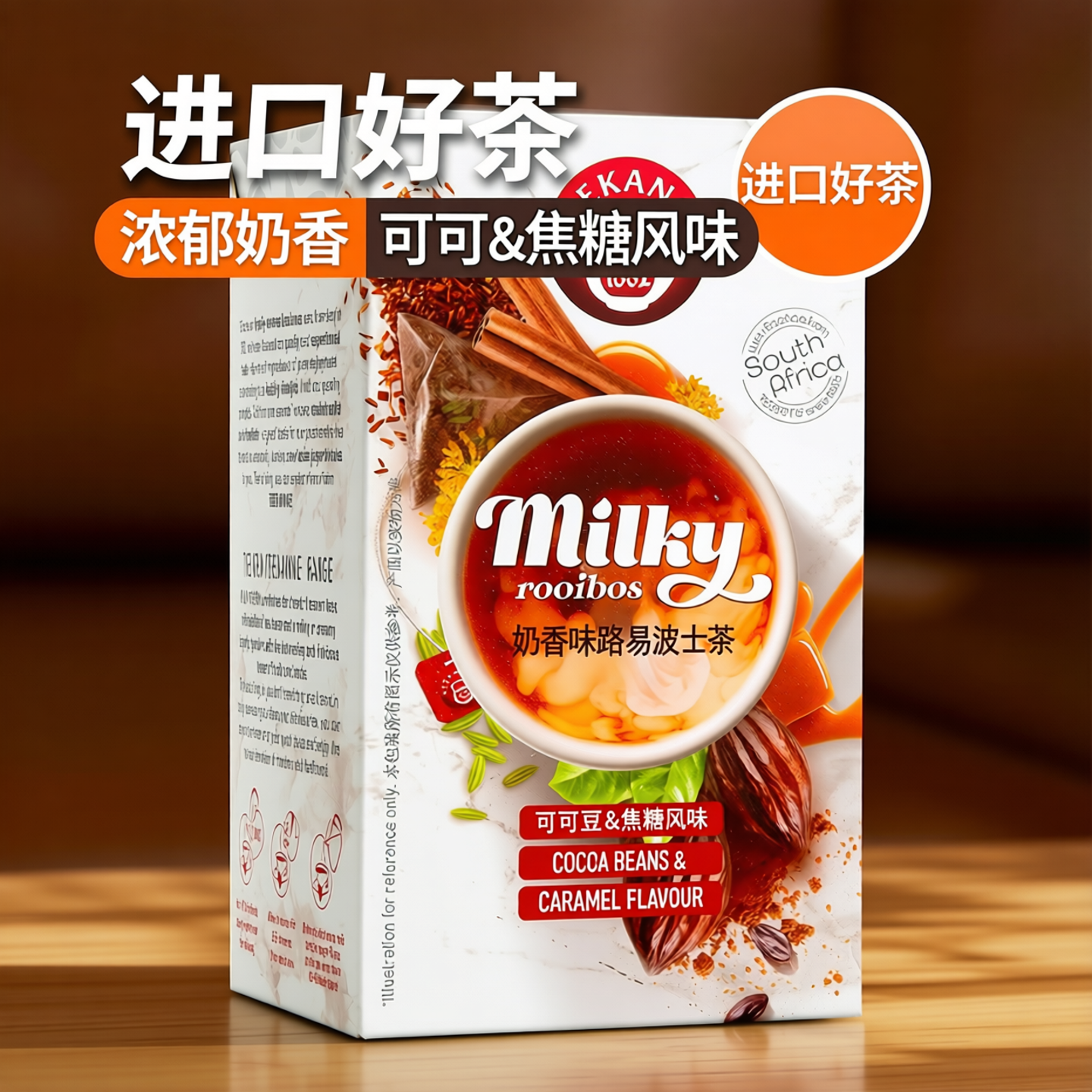 Teekanne恬康乐 奶香味可可豆路易波士茶rooibos袋泡茶叶包养生茶