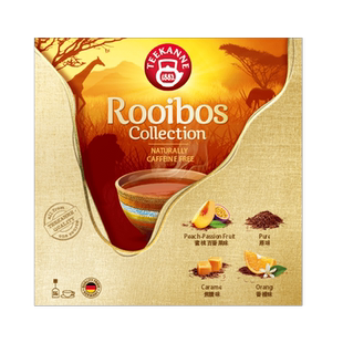Teekanne南非甜橙焦糖路易波士rooibos花茶4口味茶叶包博士组合装